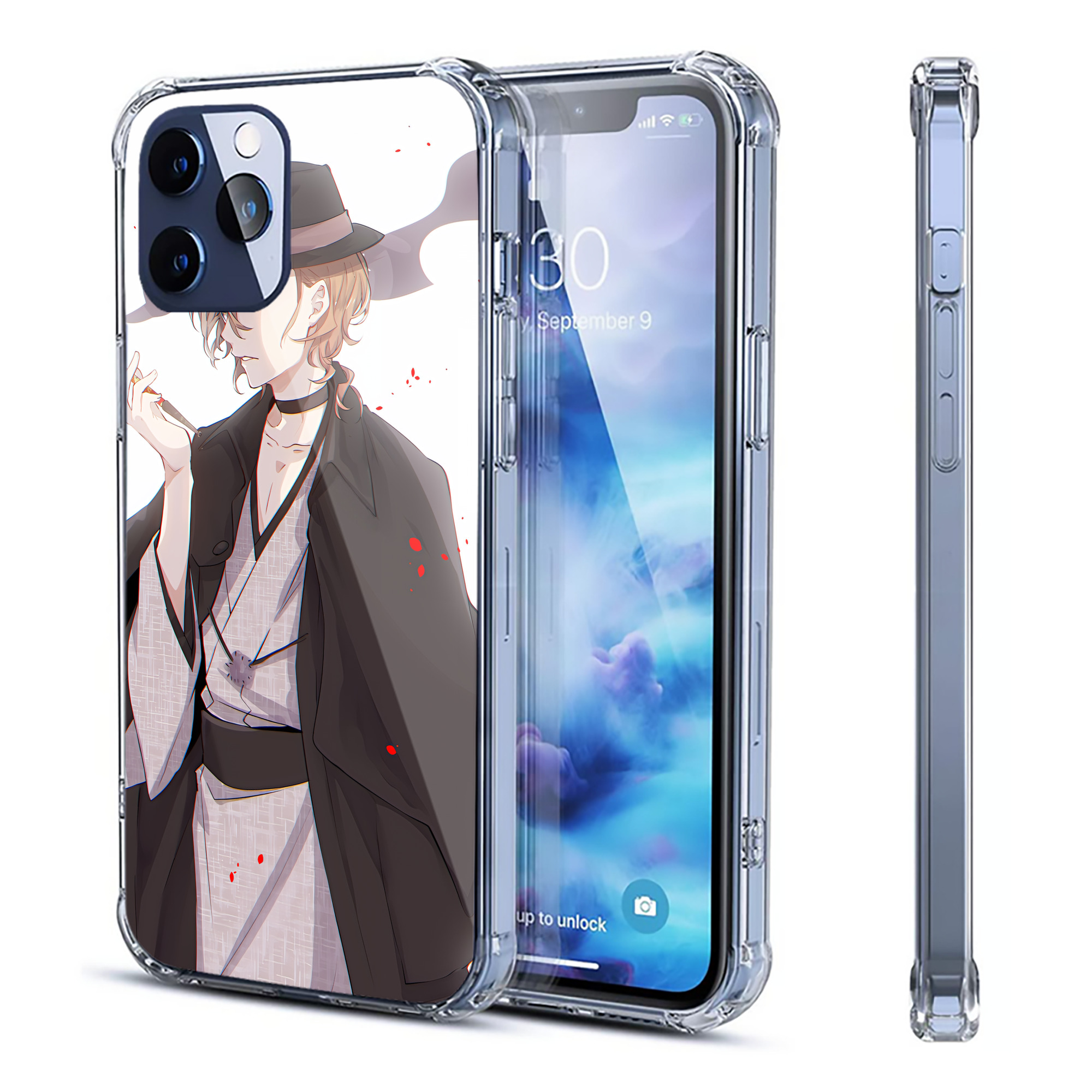 （画像用） 文豪ストレイドッグス Bungo Stray Dogs 【iPhone 12シリーズ対応】透明スマホケース（クリアソフトケース）